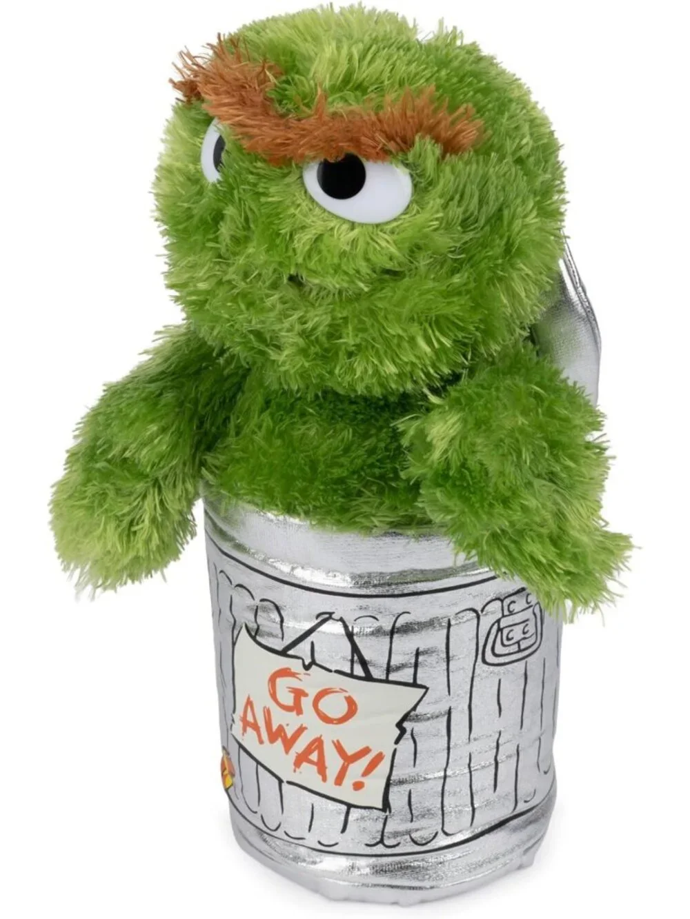 10-Inch Oscar the Grouch Plush Toy | Sesame Street Muppet Stuffed Animal for